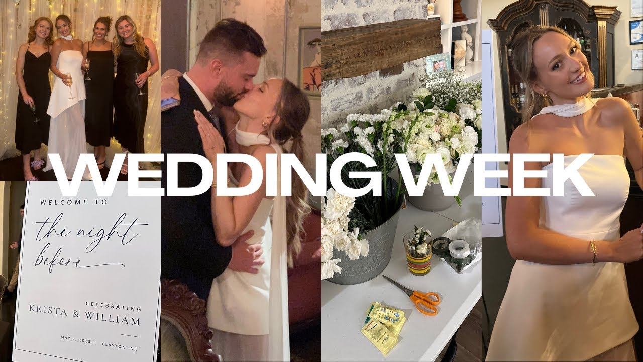 IT’S WEDDING WEEK 💍 Rehearsal dinner, vows, beauty appointments, last minute prep!