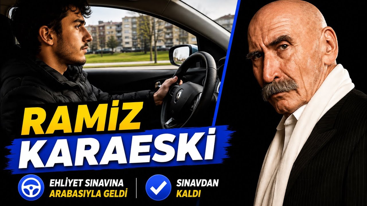 EHLİYET SINAVINA ARABASIYLA GELDİ SINAVDAN KALDI