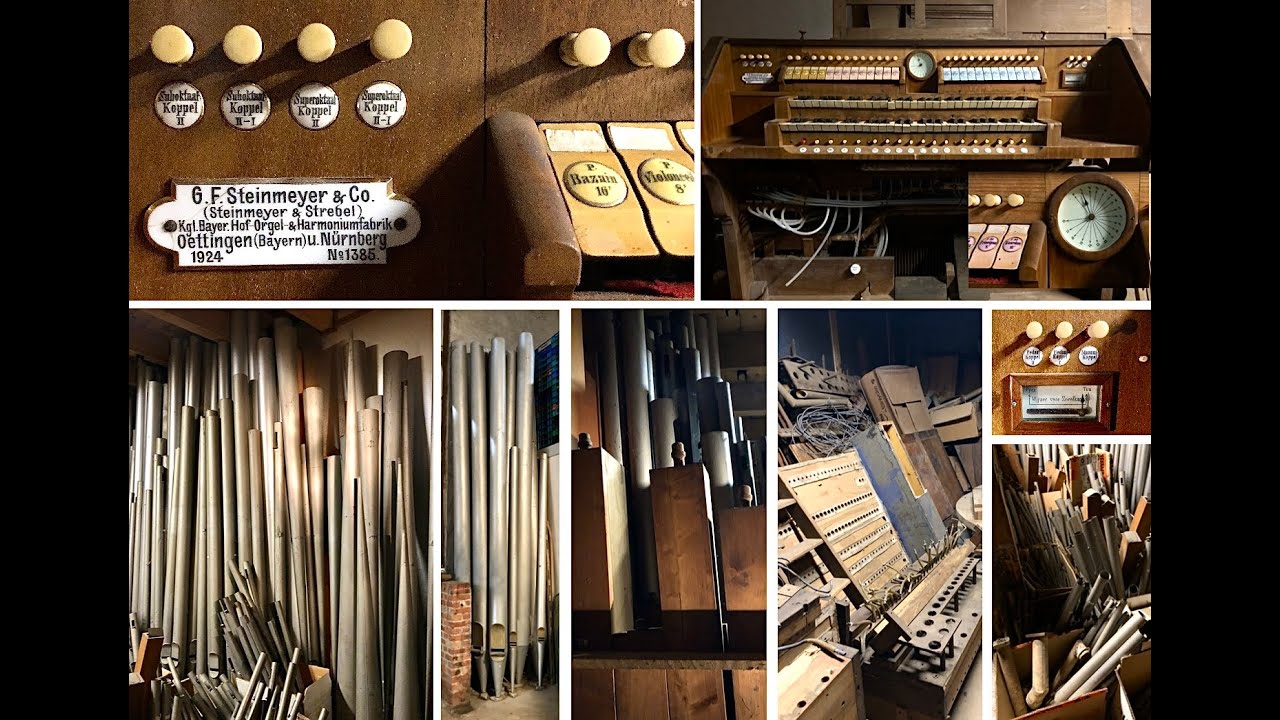 Sicco Steendam redt kleinere delen van het Terneuzer Steinmeyer-orgel (1924/op.1385)