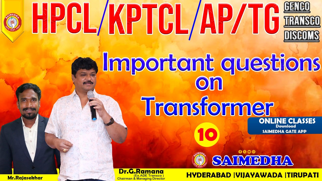 Transformer MCQ Problems Solved | GATE, GENCO, HPCL, TRANSCO Exam class-10