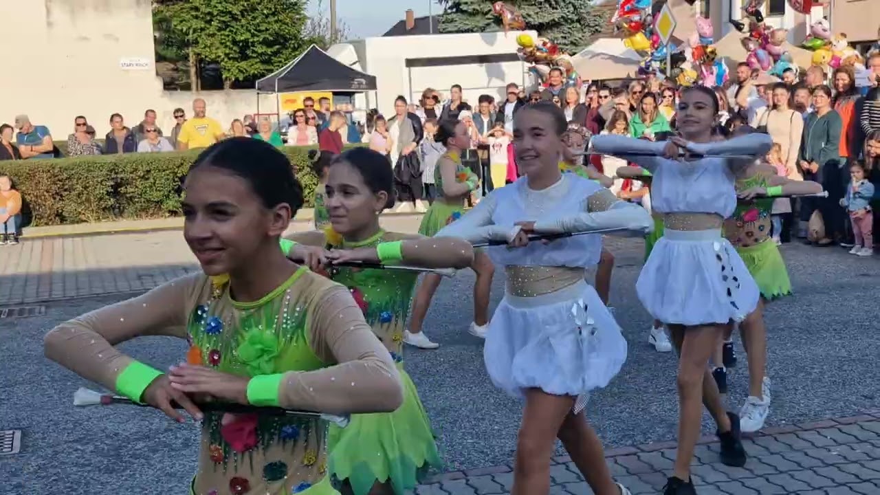 Mažoretky Sašetky 27.9.2025 Michalský Jarmok Hlohovec  