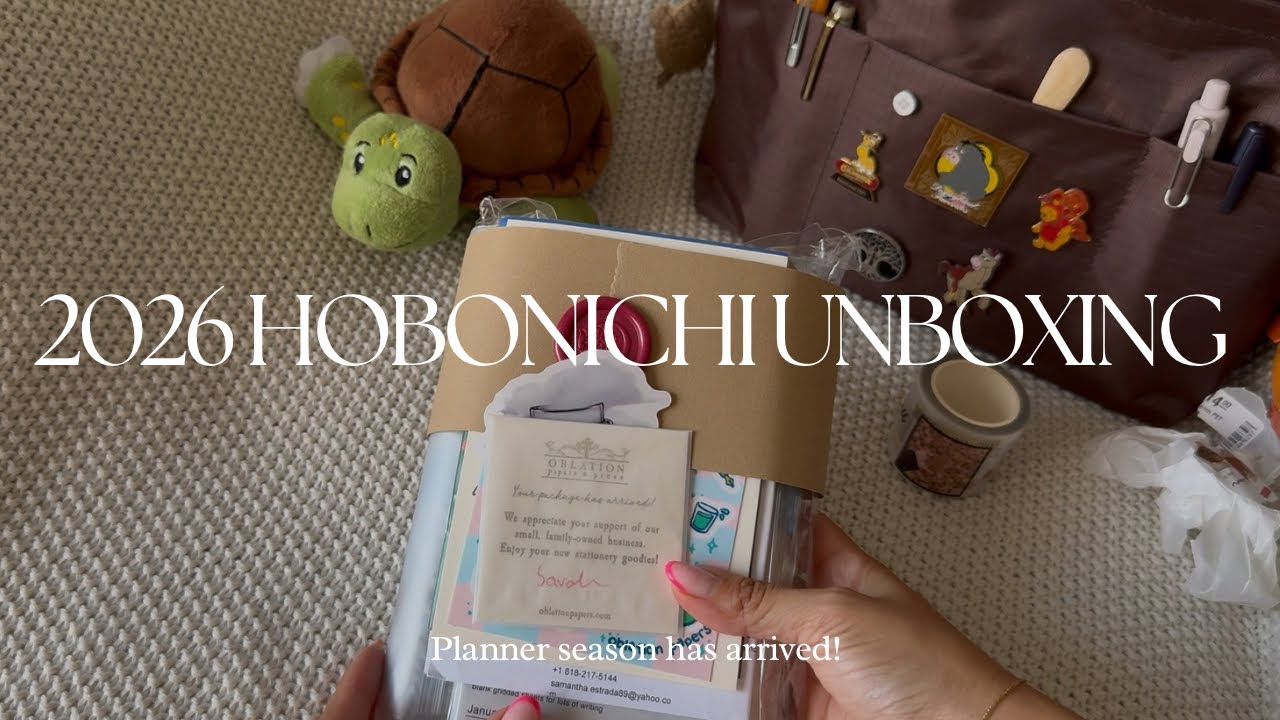UNBOXING MY FIRST 2026 HOBONICHI ORDER