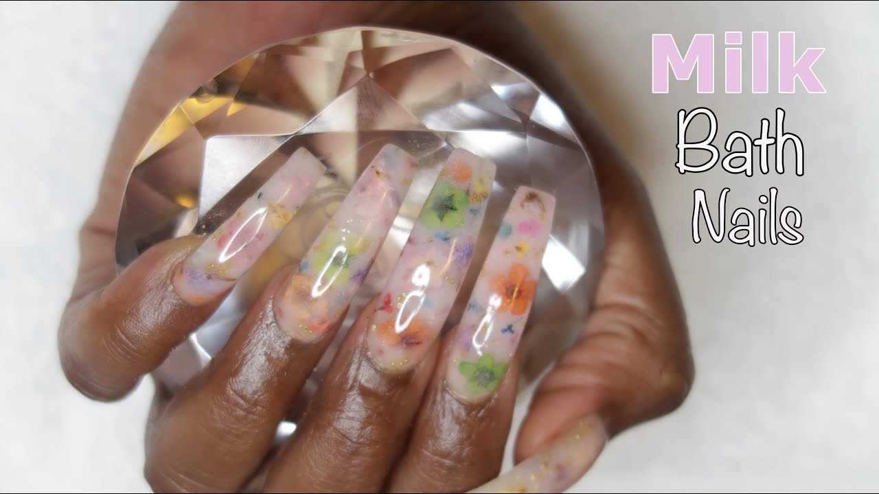 DIY ✰ How To Do Strawberry Milk Bath Nails With Polygel #101 #101