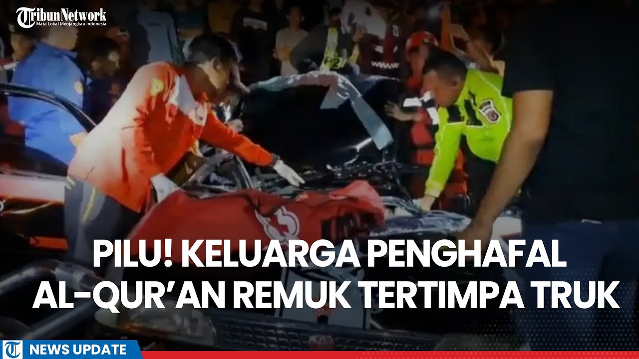 Tragis! Keluarga Remuk Tertimpa Truk Kontainer Pulang Syukuran Anak Hafal Al-Qur'an