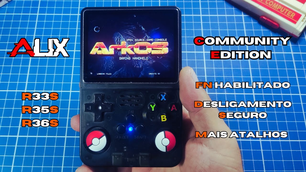 A MELHOR VERSÃO para seu R36S! ArkOS Community by @AeolusUX