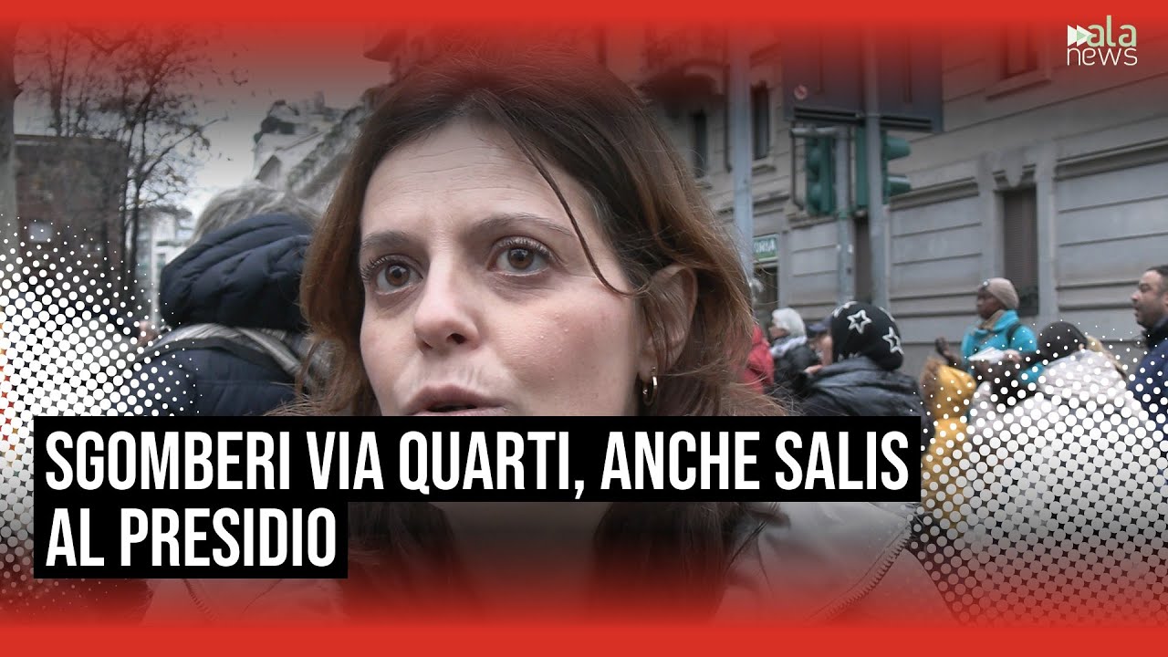 Sgomberi via Quarti, protesta sotto la prefettura. Salis: 