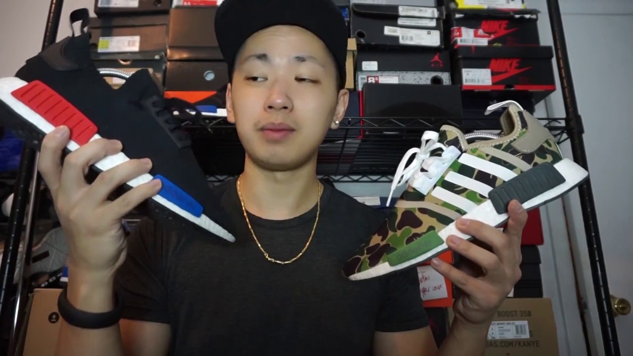 REAL VS FAKE ADIDAS NMD UNAUTHORIZED AUTHENTIC COMPARISON TO RETAIL BAPES AND OGS