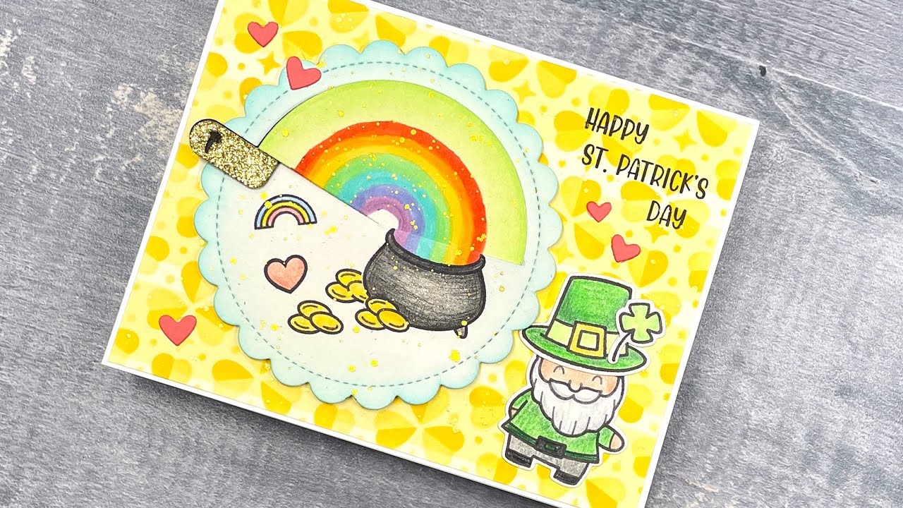 Interactive St. Patrick's Day card with Chari