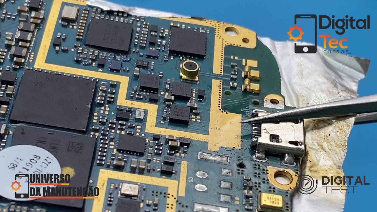 Como trocar conector de carga com estação de ar Yaxun YX-8033 Digital Tec