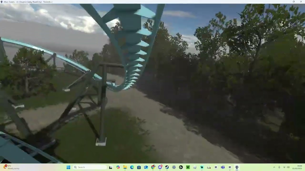 air pov alton towers pov right side front row day time on nolimits 2