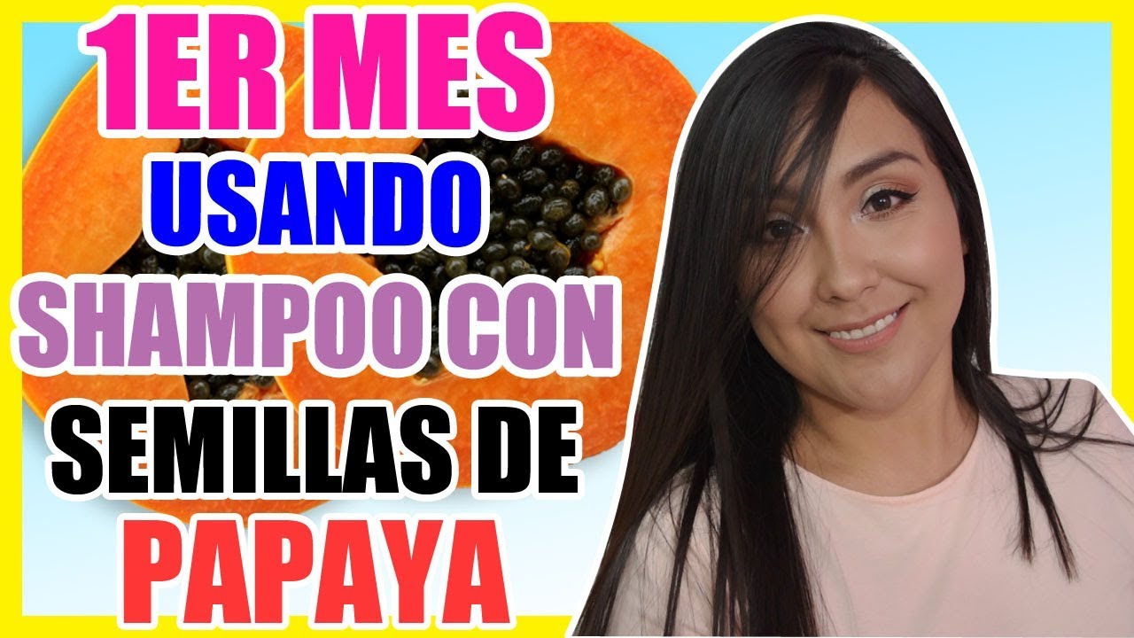CABELLO LARGO con SHAMPOO DE SEMILLAS DE PAPAYA, RESULTADO 1ER MES | Nadia Elias