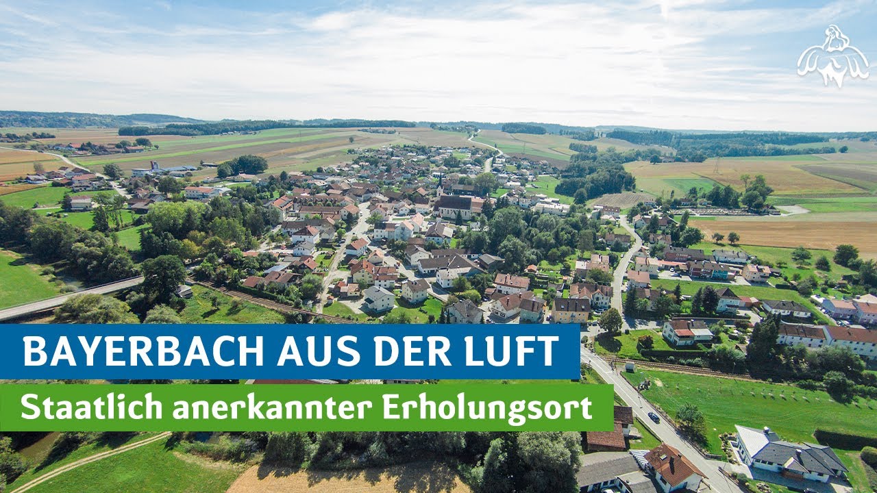 Bayerbach aus der Luft - Staatlich anerkannter Erholungsort