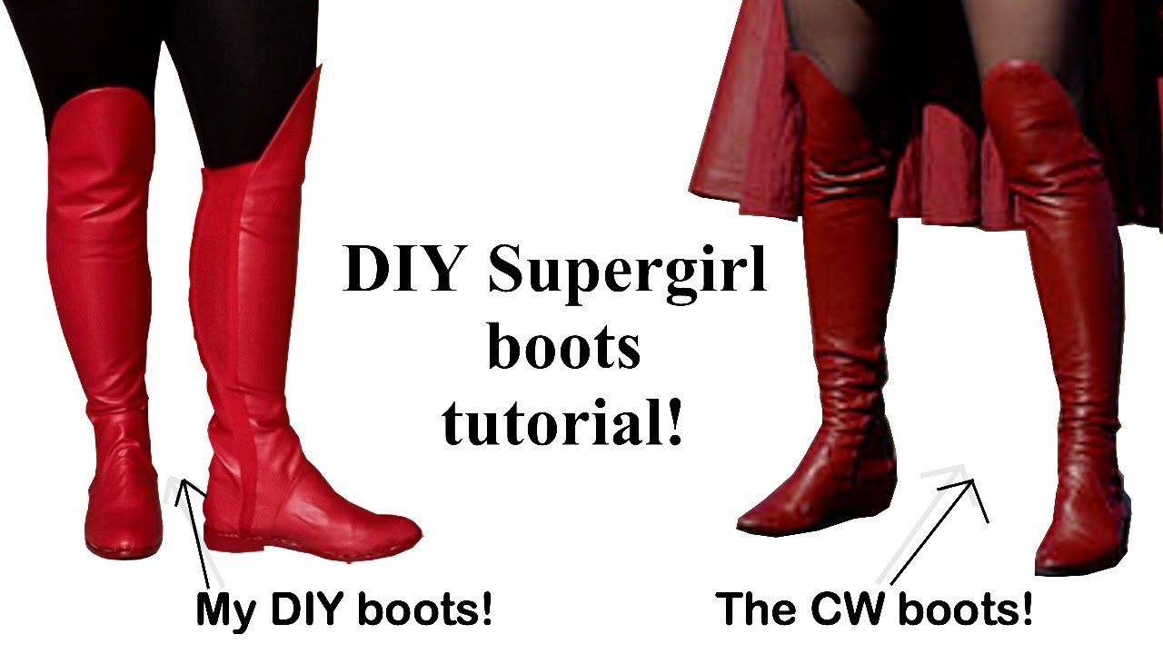 DIY CW Supergirl boots tutorial!