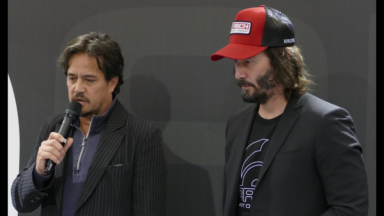 Keanu Reeves & Gard Hollinger interview at EICMA 2017 (English subtitles)