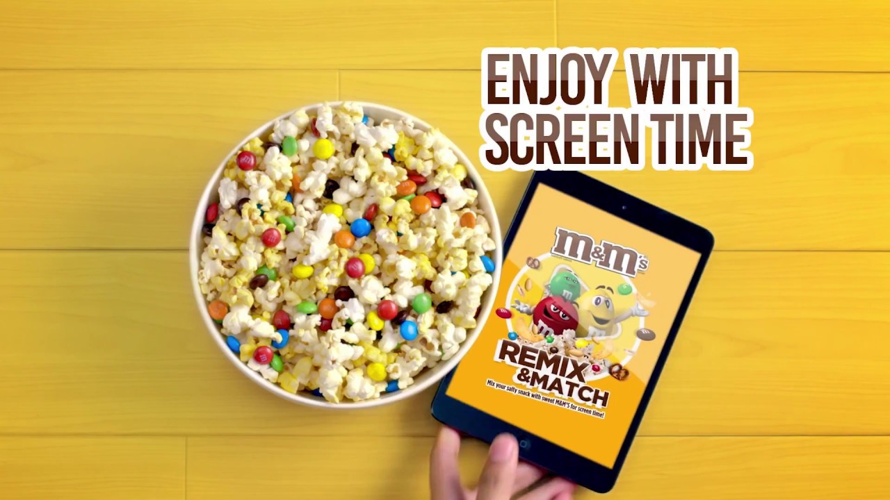 Mix and Match M&M&rsquo;S&reg; with Popcorn for Screentime