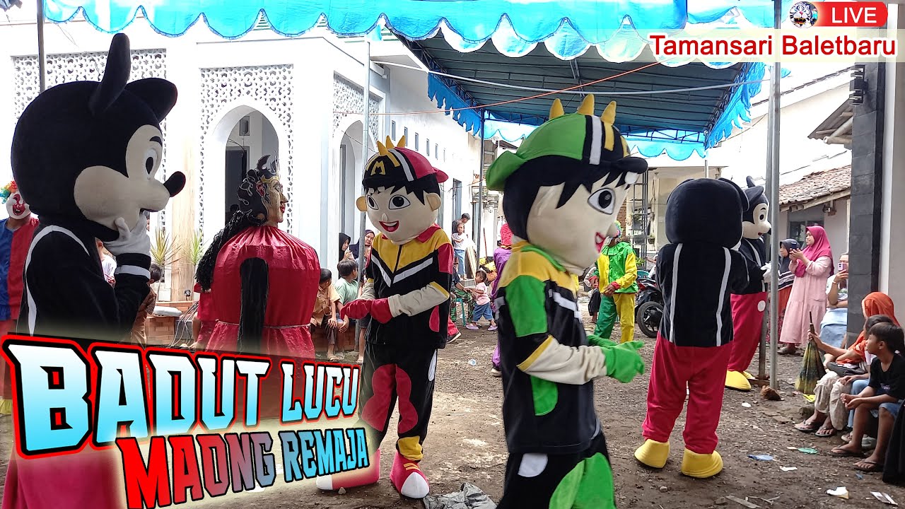 BOBOIBOY AND MICKEY MOUSE CLOWNS LIVE IN TAMANSARI BALETBARU