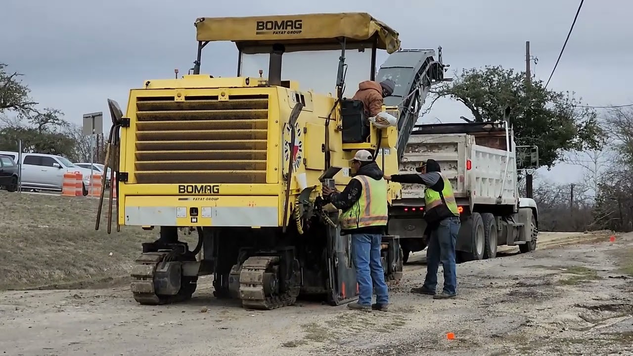 Cold Milling - Removing Road for an Asphalt Rebuild