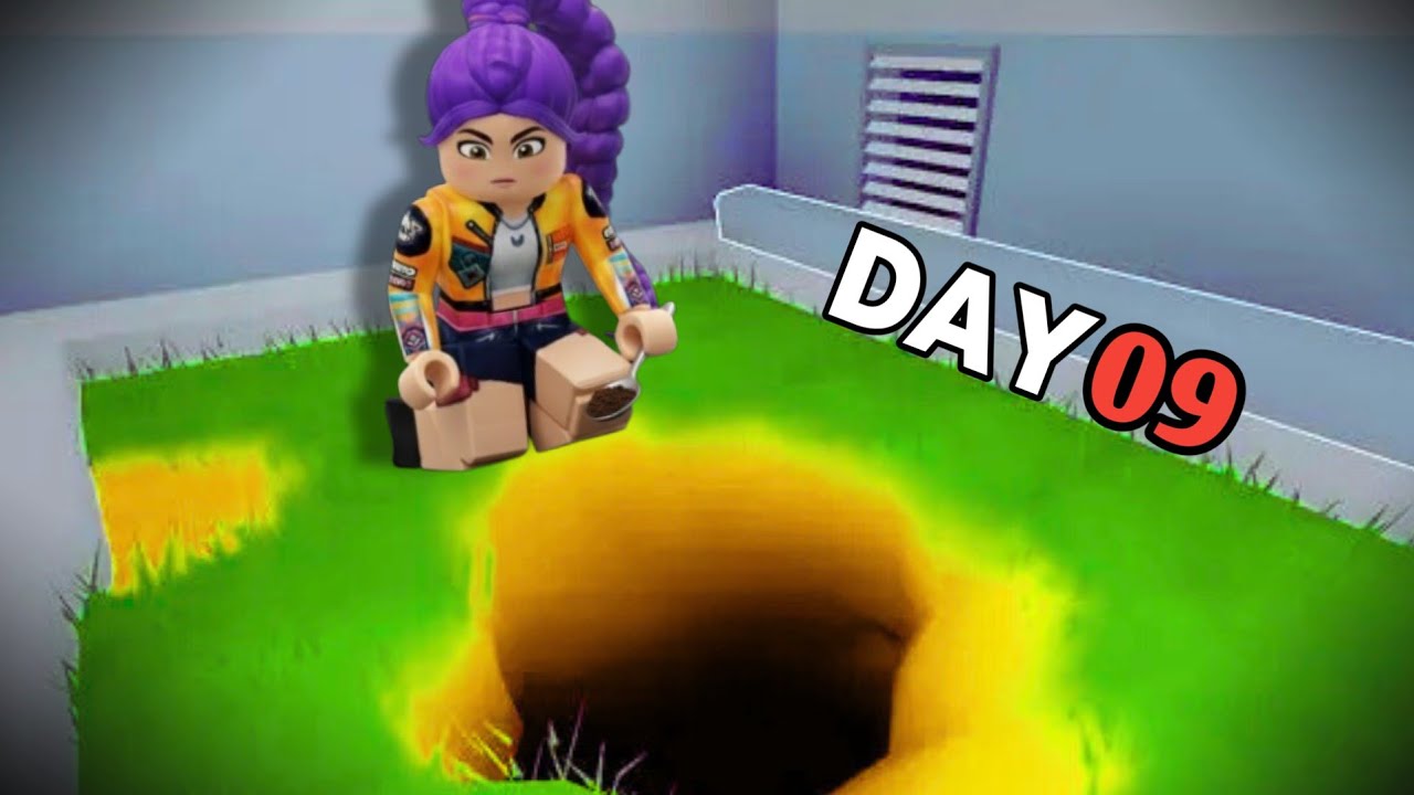 Rumi digs to escape prison in Roblox!