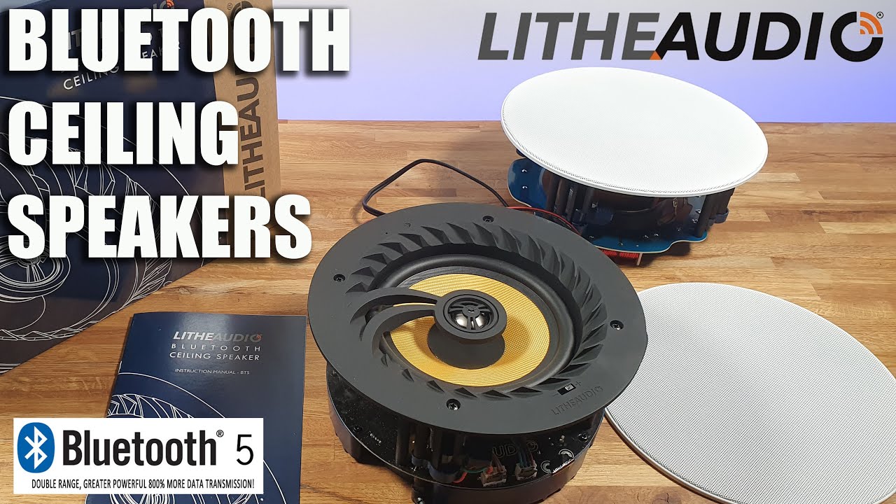 Bluetooth Ceiling Speakers from Lithe Audio Unboxing and Setup Review | BLUETOOTH RANGE OF UP TO 30M