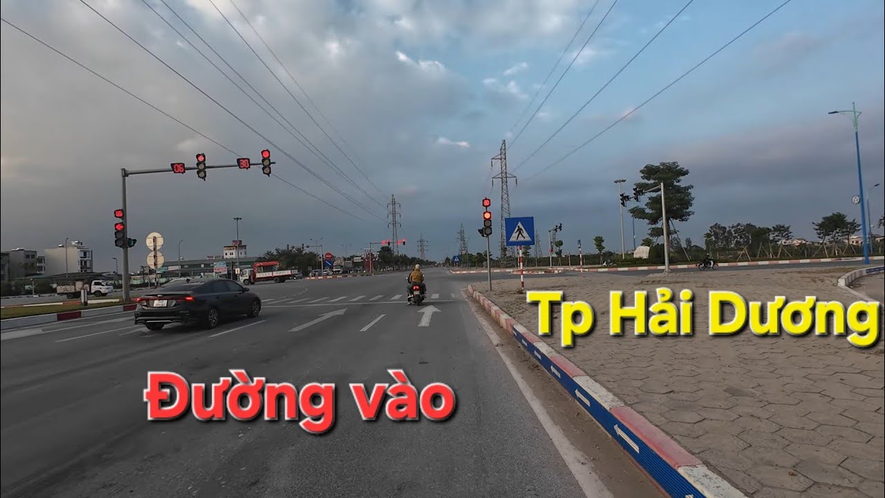 Đường lên trung tâm thành phố Hải Dương