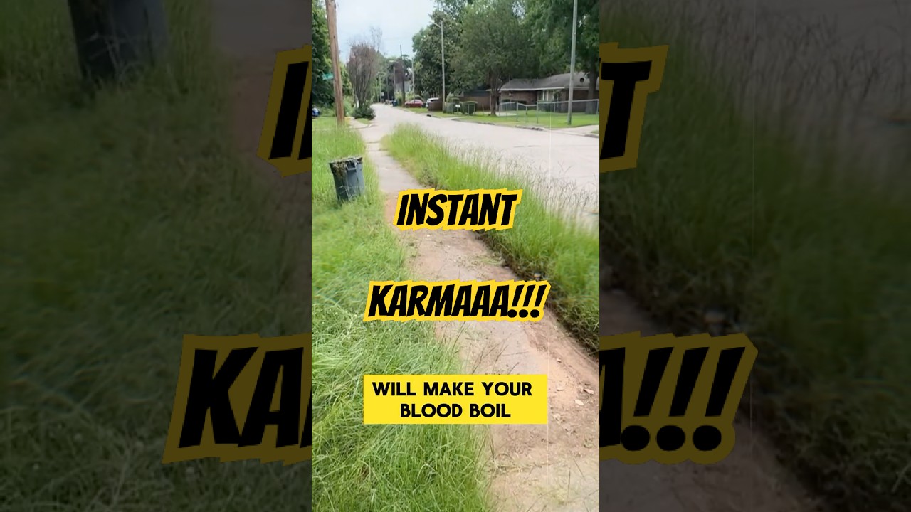Entitled Neighbor Calls Cops on Free Lawn Care (INSTANT KARMA) #shorts  #lawncare #satisfying #elder