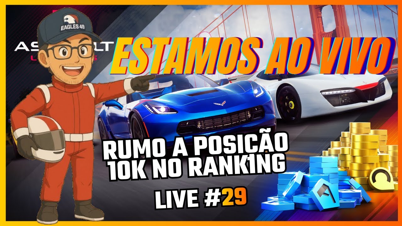 🏎️ RUMO AO TOP 10K! | Subindo o Ranking no Asphalt 9: Legends LIVE#29🚀 shorts