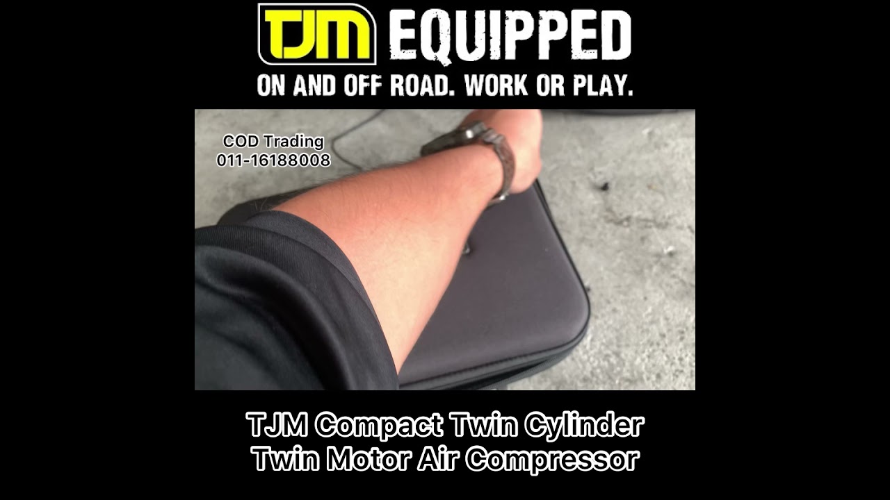 TJM Compact twin cylinder Twin motor air compressor