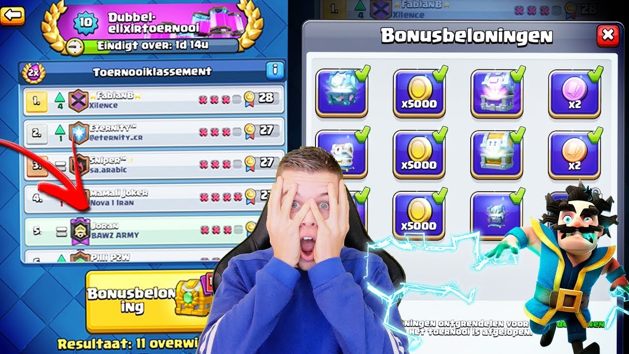 MEGA NIEUW DUBBEL ELIXER TOERNOOI IN CLASH ROYALE!! NEDERLANDS
