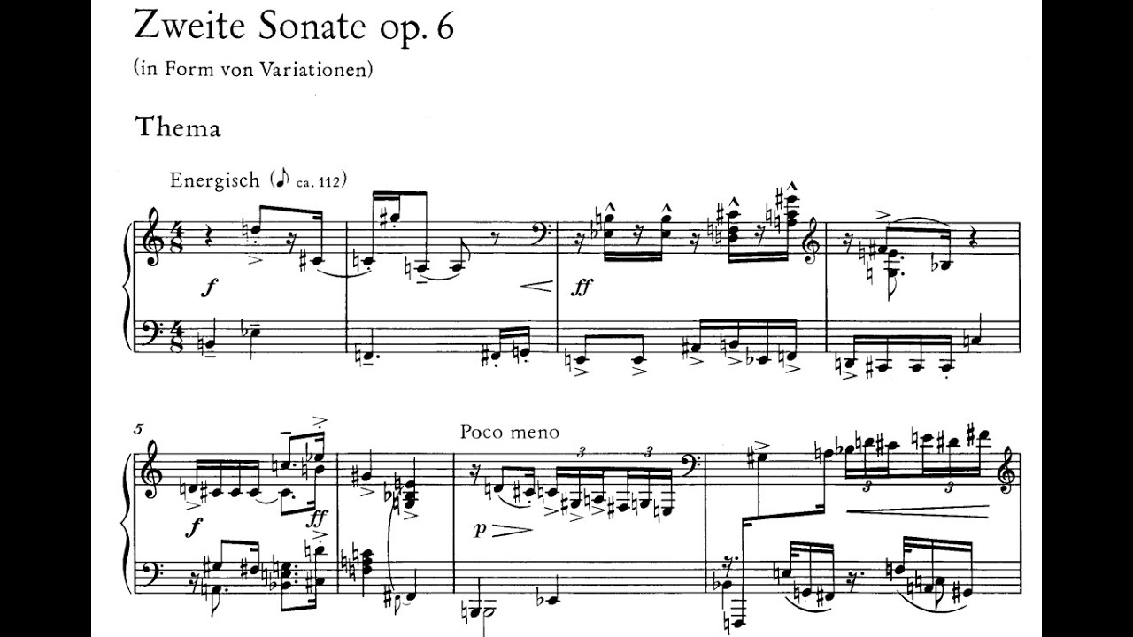 Hanns Eisler - Piano Sonata No.2, Op.6