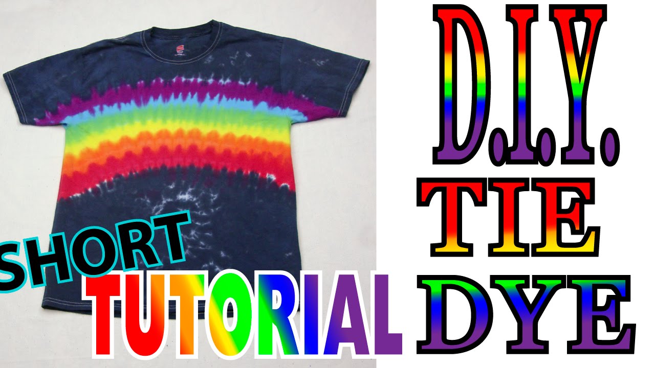 Midnight Rainbow Tie Dye Shirt [Short Tutorial] #64