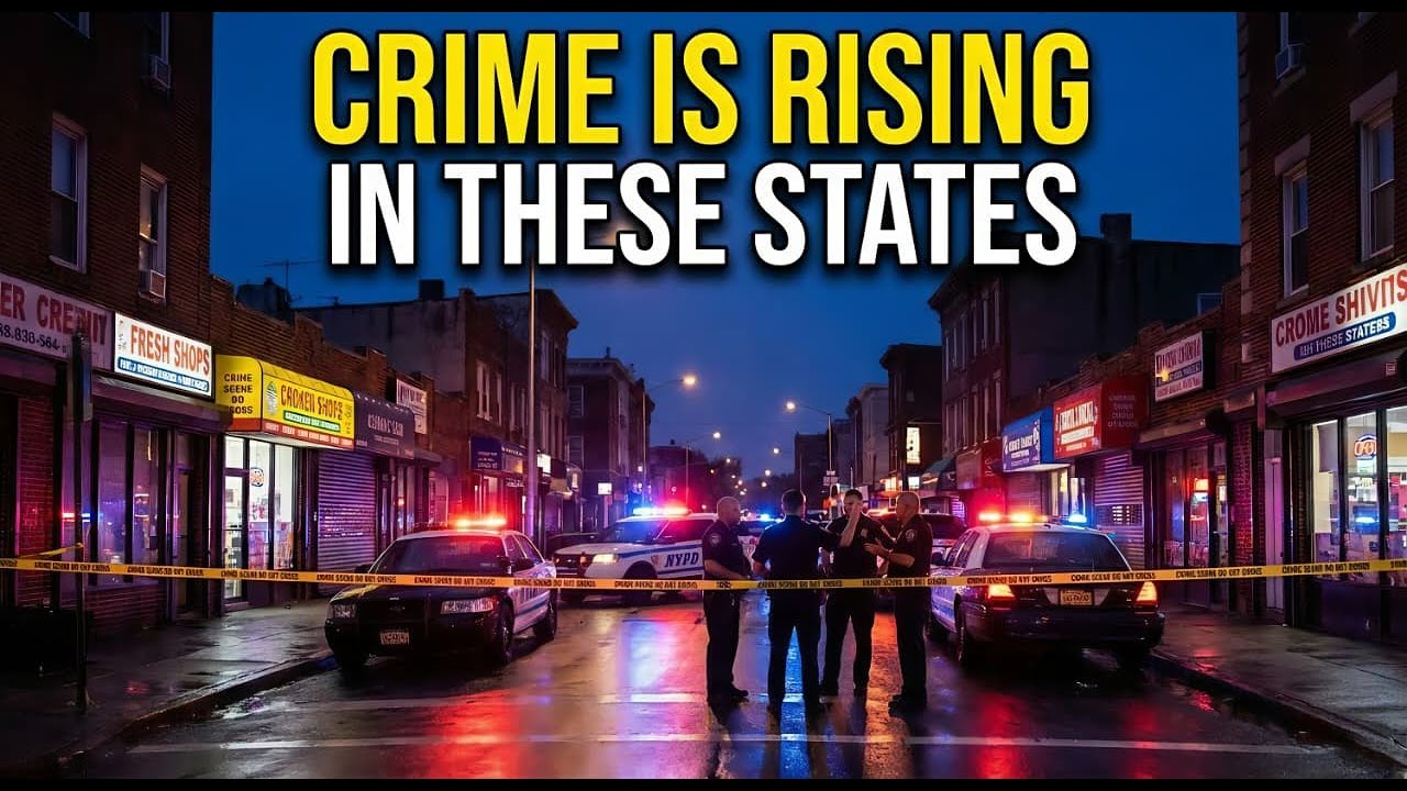 Top 10 Most Dangerous States in America (Crime Is Rising Fast For 2026)