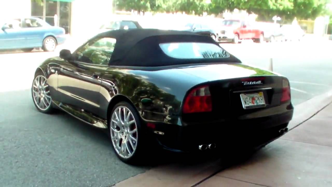 Maserati Gransport Spyder accelerate.