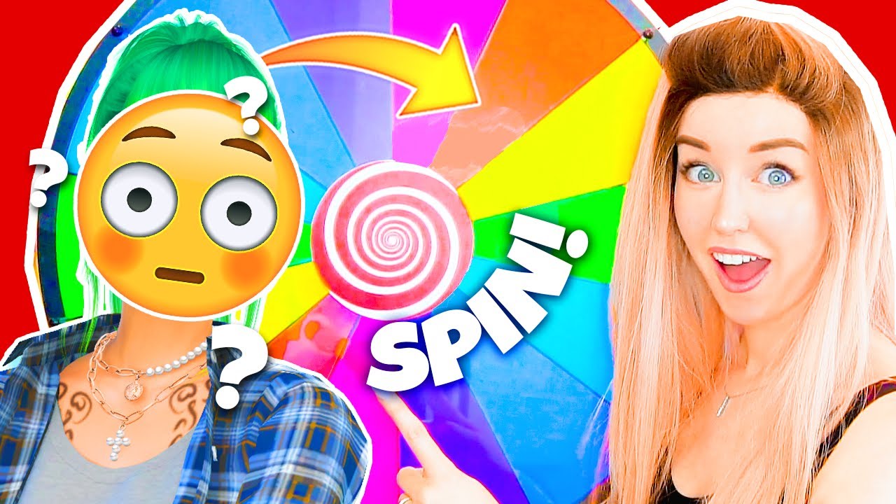 I let a real life WHEEL SPINNER make my Sim! (and she's low key fire...🔥)