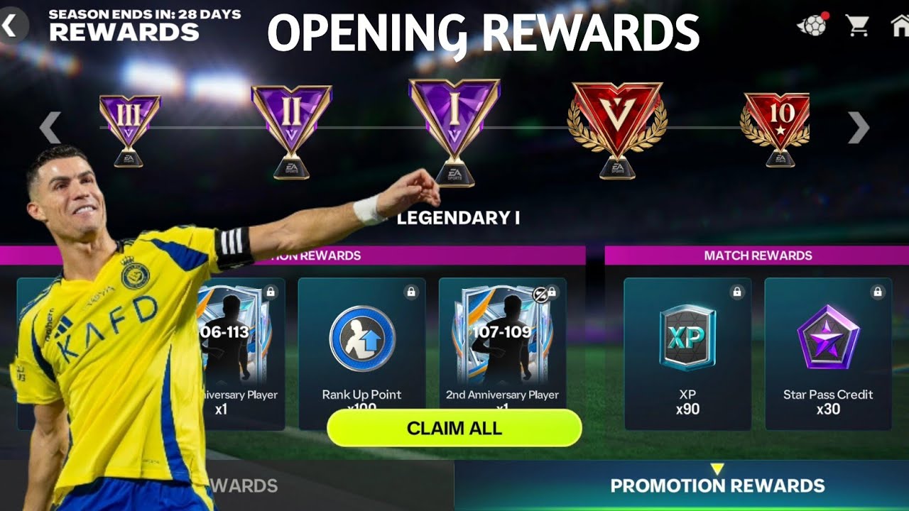 FC MOBILE 26 FIRST OPENING REWARDS. LEAGUE AND DIVISION RIVALS REWARDS FC MOBILE 26 GAMEPLAY 