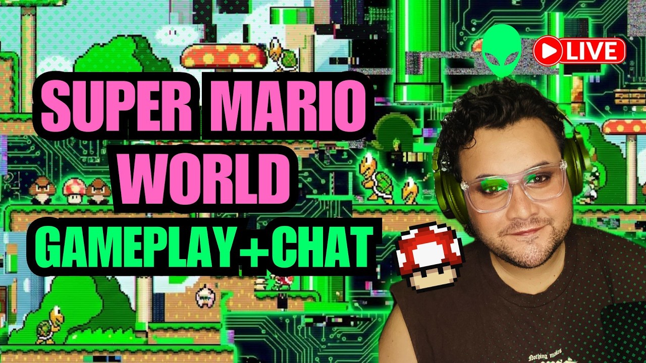 🔴📺DOMINGÃO RETRÔ: SUPER MARIO WORLD + CHAT