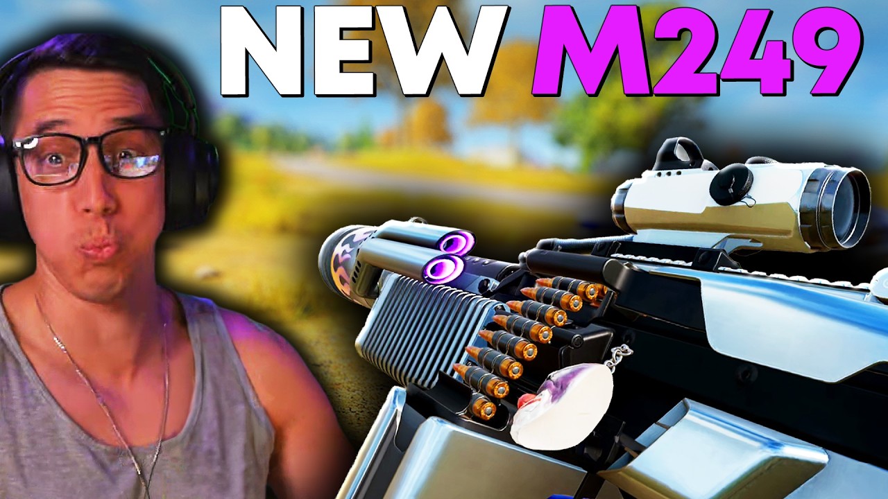 Жарим в новом прогрессивном скине для M249 | Обновление PUBG 41.2