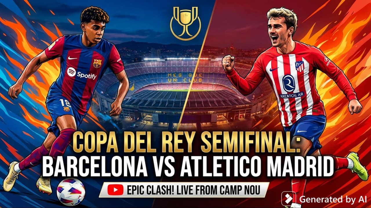 Barcelona vs Athletico Madrid Copa Del Rey Semi Final!