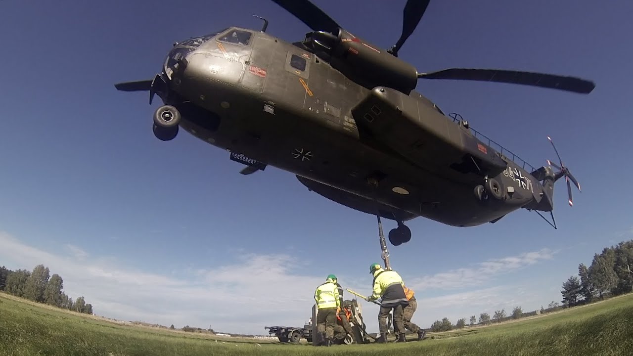 Reservisten üben mit der CH-53 - Bundeswehr
