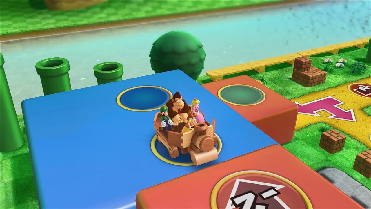 Mario Party 10 Bowser Party #1086 Daisy, Peach, Donkey Kong, Luigi Mushroom Park Master Difficulty