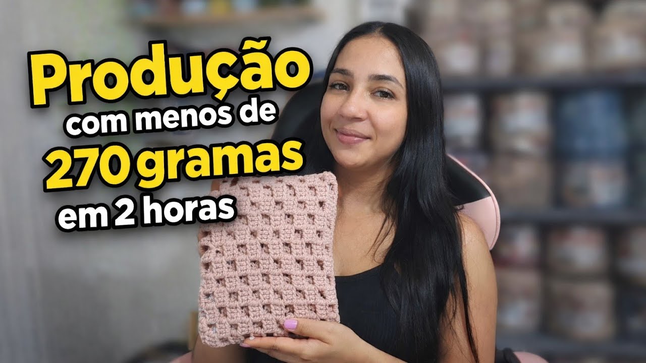 O QUE CONSIGO PRODUZIR EM 2 HORAS CROCHETADAS ? #agulhaemaçao