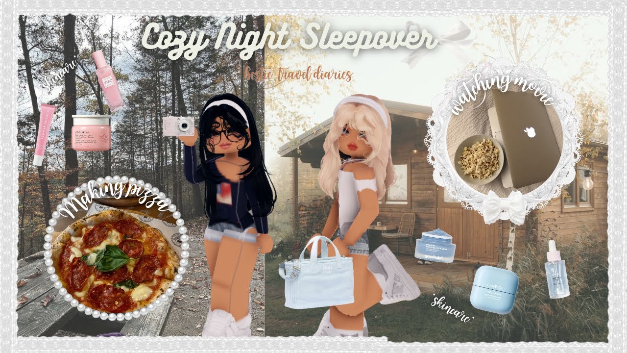 Cozy Night Sleepover ft @Sofiaberrii ||Bestie travel diaries|| berry avanue rp