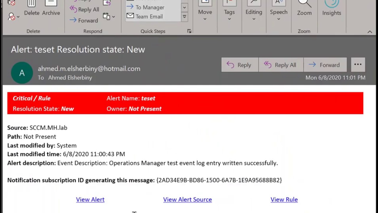Create Email Notifications Using External Email (Gmail) in SCOM 2019