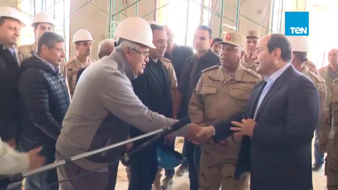 السيد الرئيس عبد الفتاح السيسي يتفقد مشروع  العاصمة الإدارية الجديدة .. معا نبني المستقبل