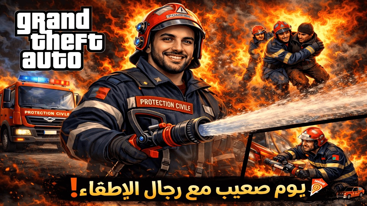 🔥 يوم صعيب مع رجال الإطفاء  🚒 Grand Theft Auto V