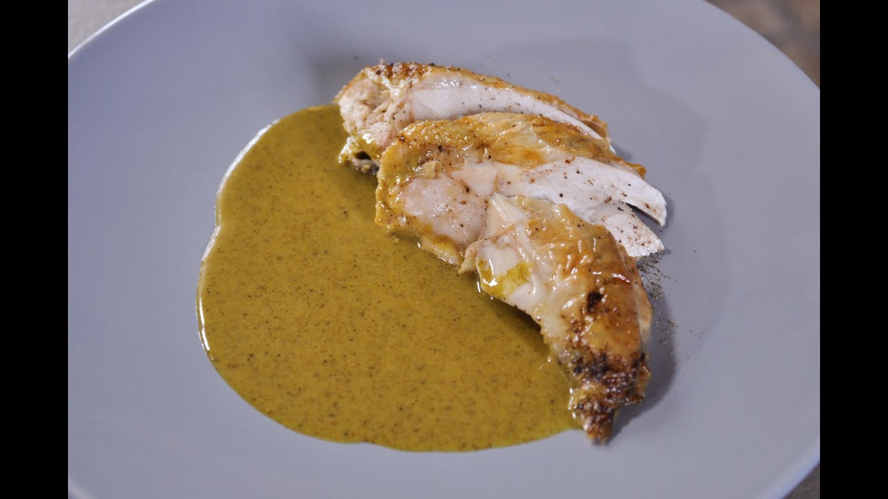 A la carte - Kip met currysaus