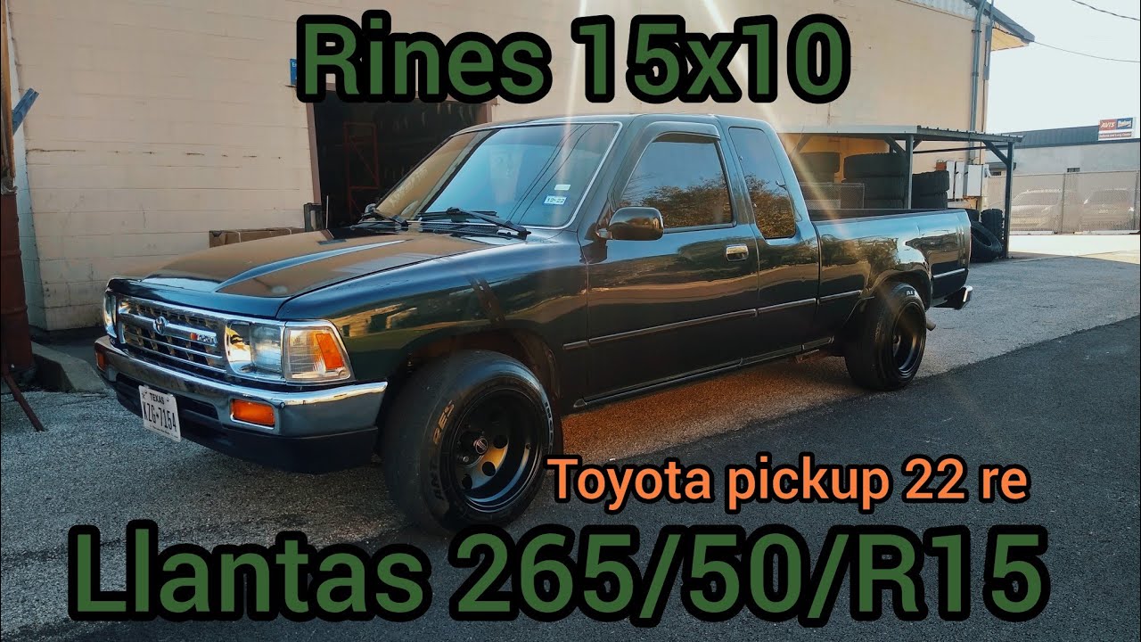 Установка шин 265/50/R15 на диски 15x10 Toyota Pickup 22re