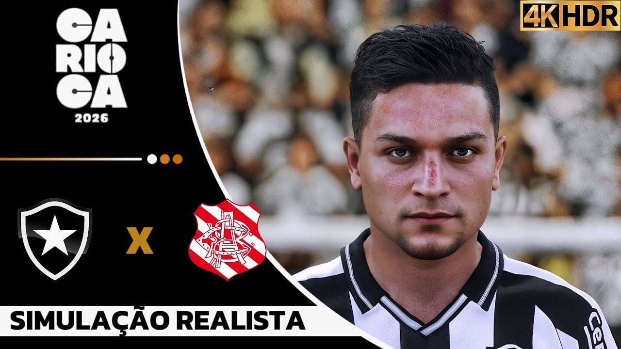 Botafogo vs Bangu | Cariocão 2026 | Simulação 2026 | Simulação 4K60FPS Realista | Gogosz Patch.