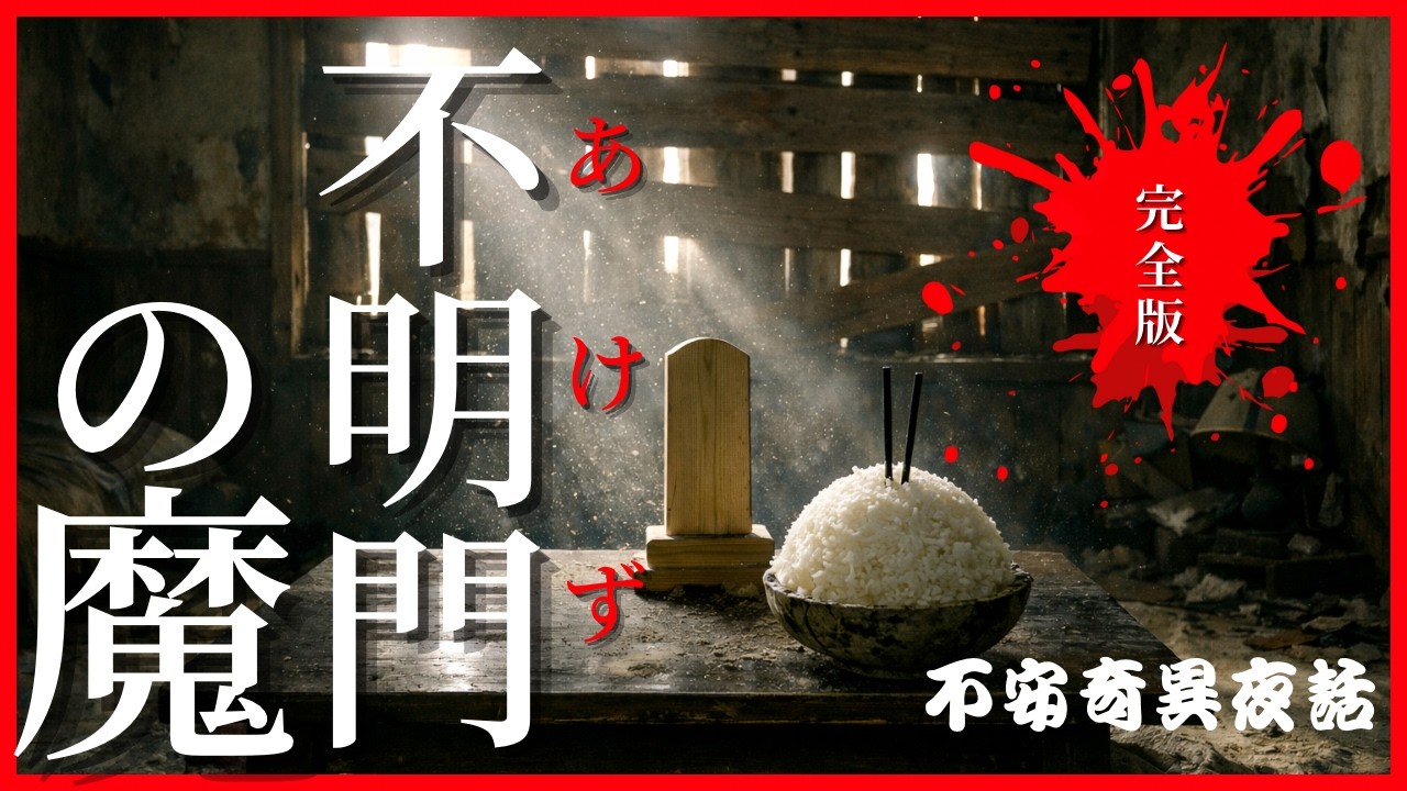 【字幕付き再編集】事故物件好き必見！『完全版！不明門（あけず）の魔』【ファンキー中村怪談/エンターテイメント】