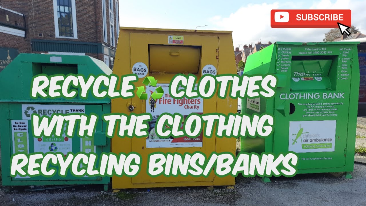 Declutter Your Closet Sustainably: Recycling Clothes with Clothing Recycling Bins/Banks! ♻️ 🌎