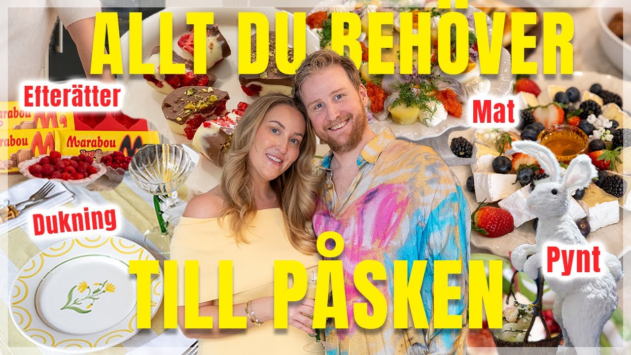 ALLT TILL PÅSK! MAT, DESSERT, DRINK, DUKNING 🐣